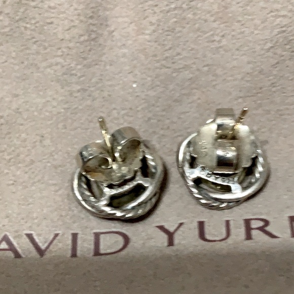 David Yurman 7mm Lemon Citrine Infinity Earrings - Picture 5 of 6